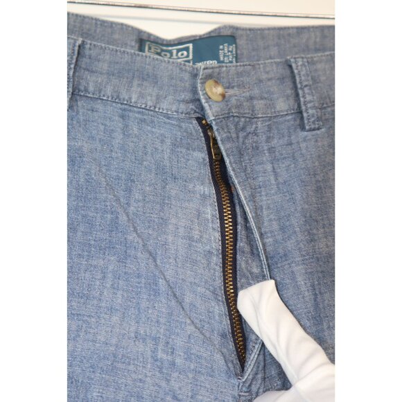 Polo Ralph Lauren Mens Chambray Blue Shorts Size 33 Preppy Casual - Picture 7 of 10